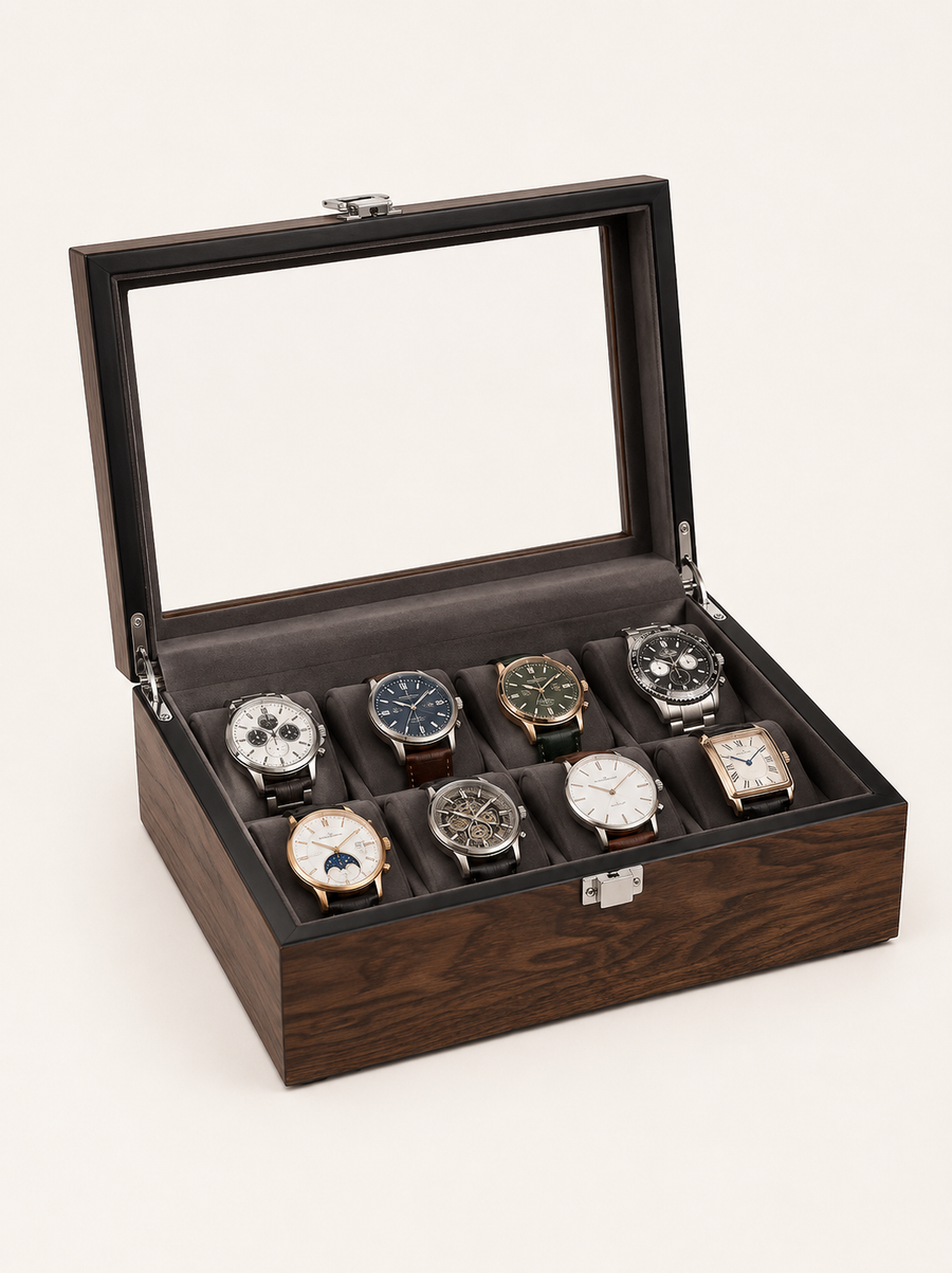 Boîte à montres 8 montres Chêne — vue 1
