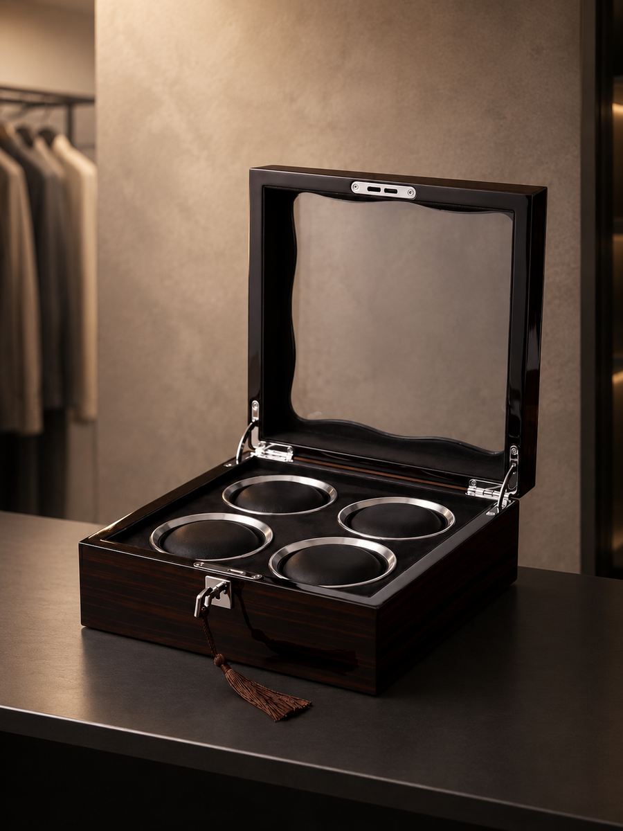 Boîte à montres 4 montres Noyer — vue 3