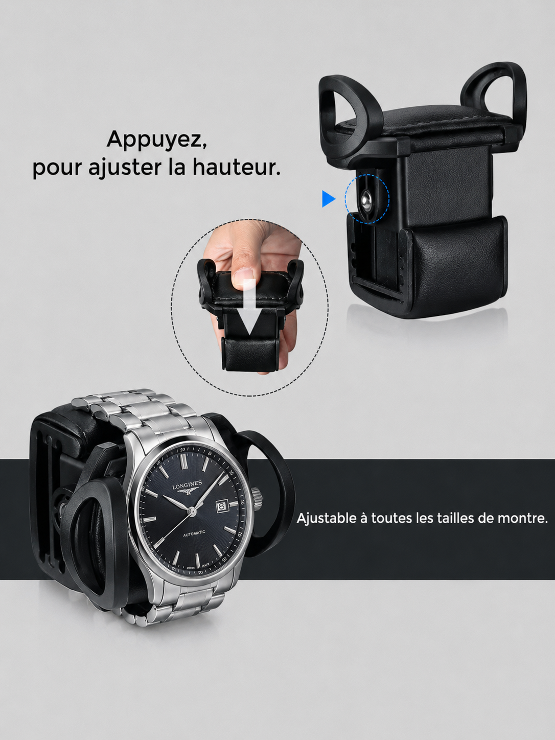 Remontoir 2 montres Écrin à bijoux rouge — vue 6