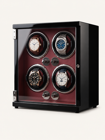 ISOCHRONIE · Remontoir · 4 montres · Laqué rouge