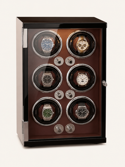 ISOCHRONIE · Remontoir · 6 montres · Laqué rouge