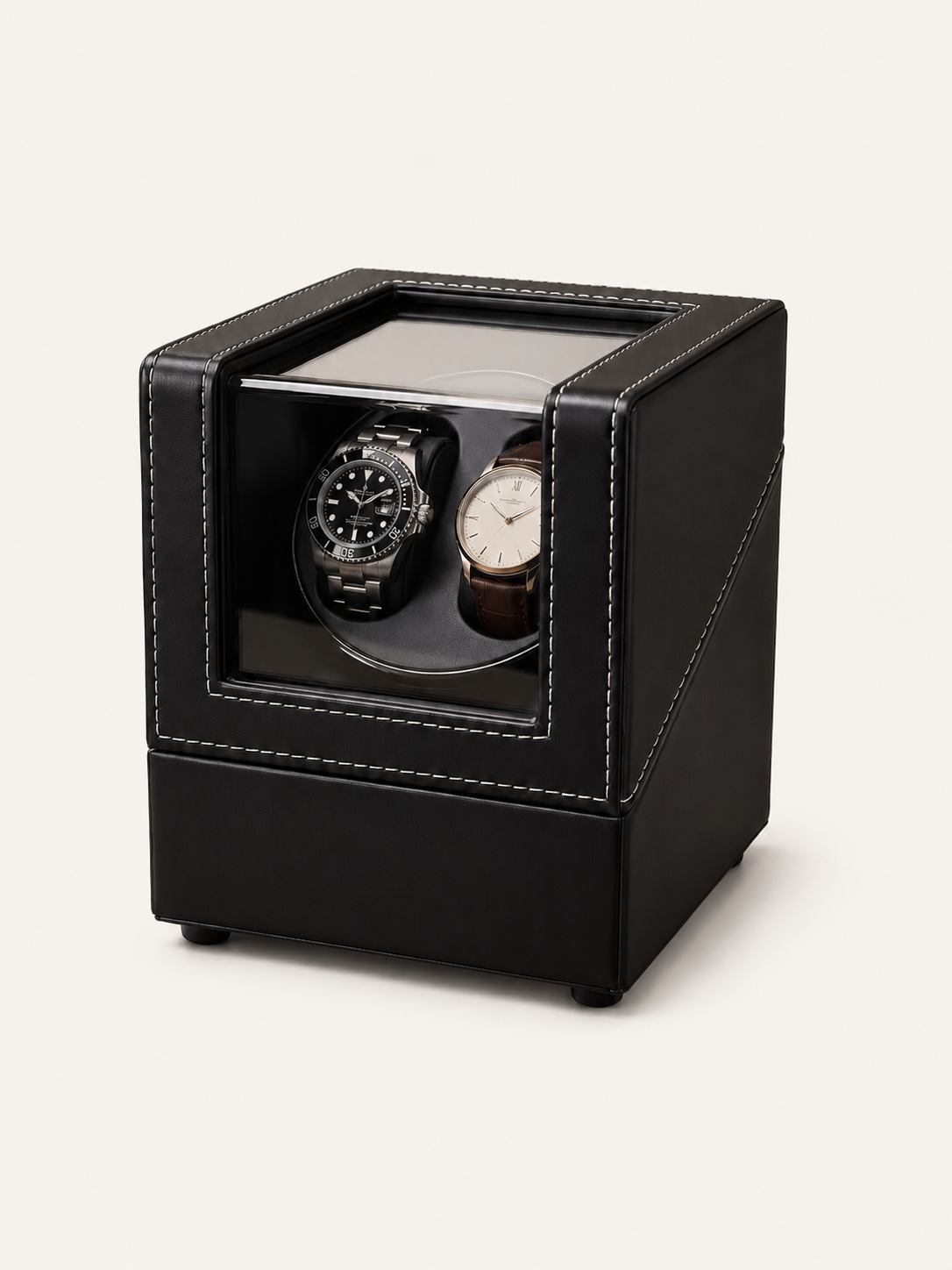 Remontoir 2 montres Cuir grainé — vue 2