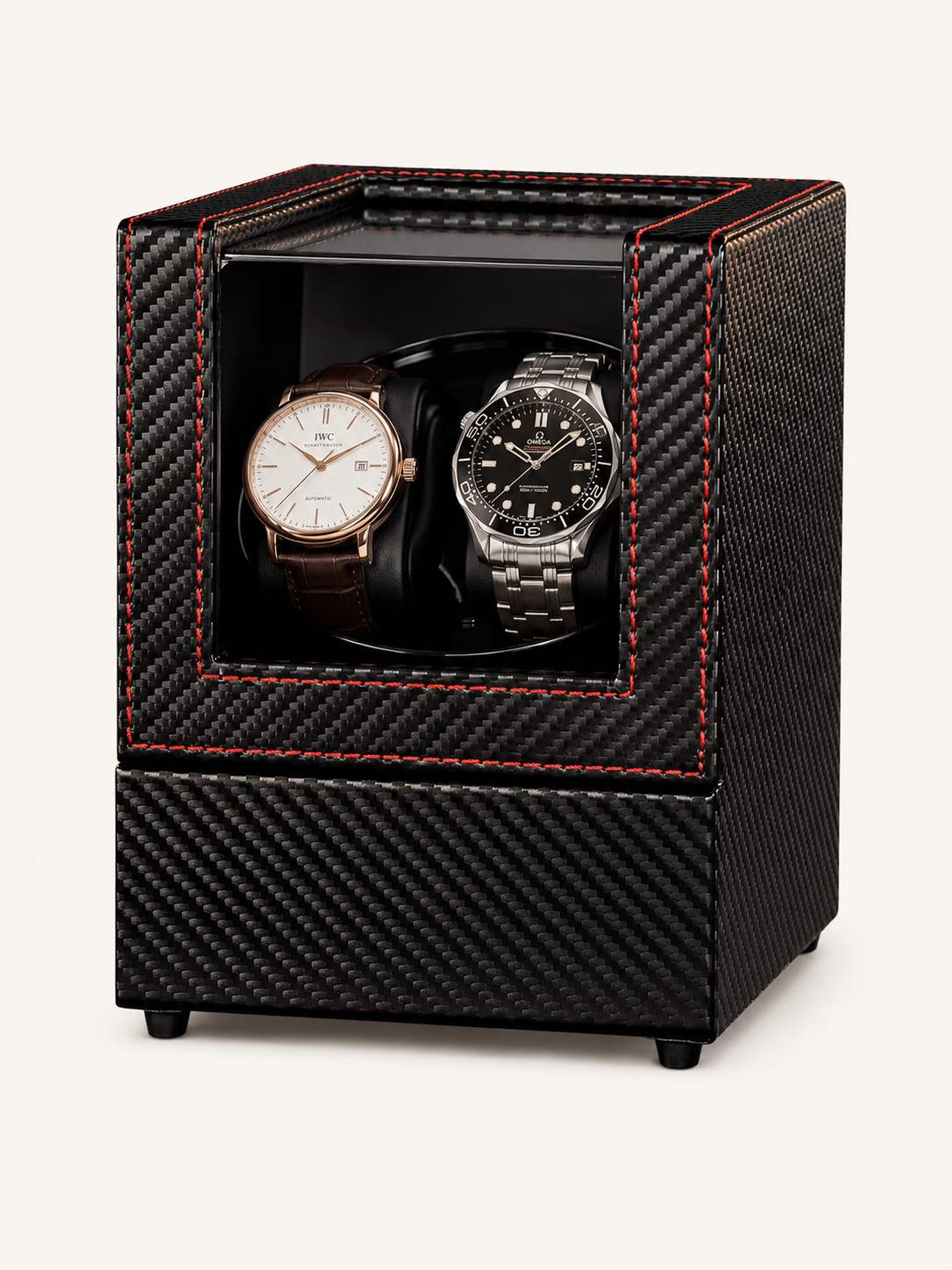 Remontoir 2 montres Cuir grainé — vue 1