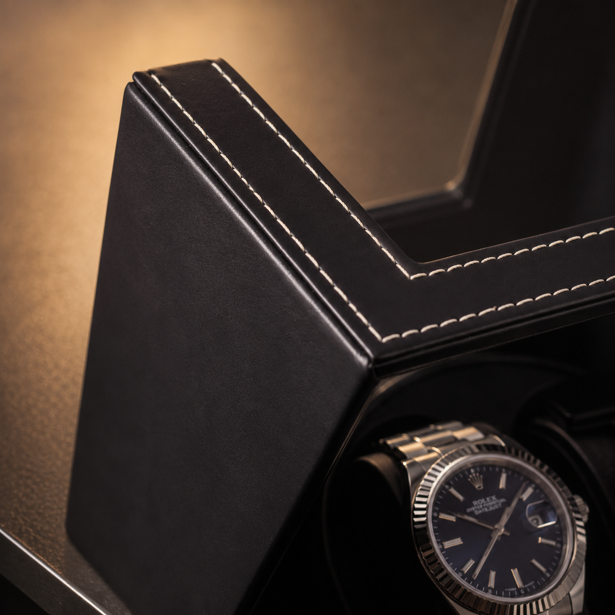 Remontoir 2 montres Cuir grainé — vue 5