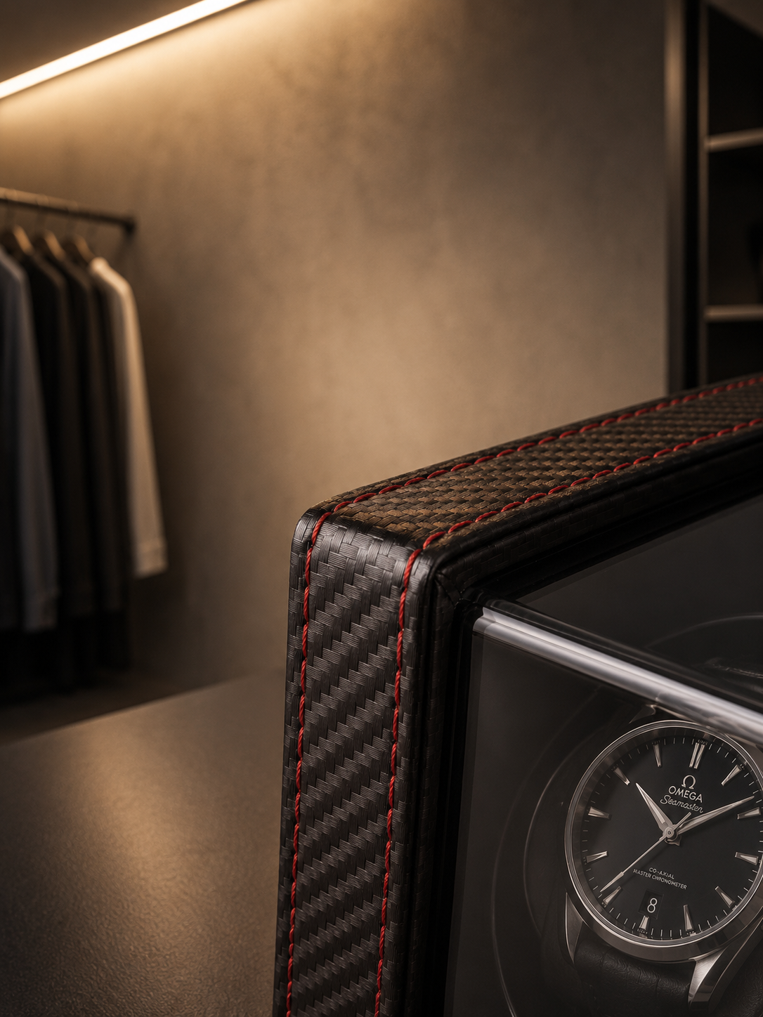 Remontoir 2 montres Cuir grainé — vue 8
