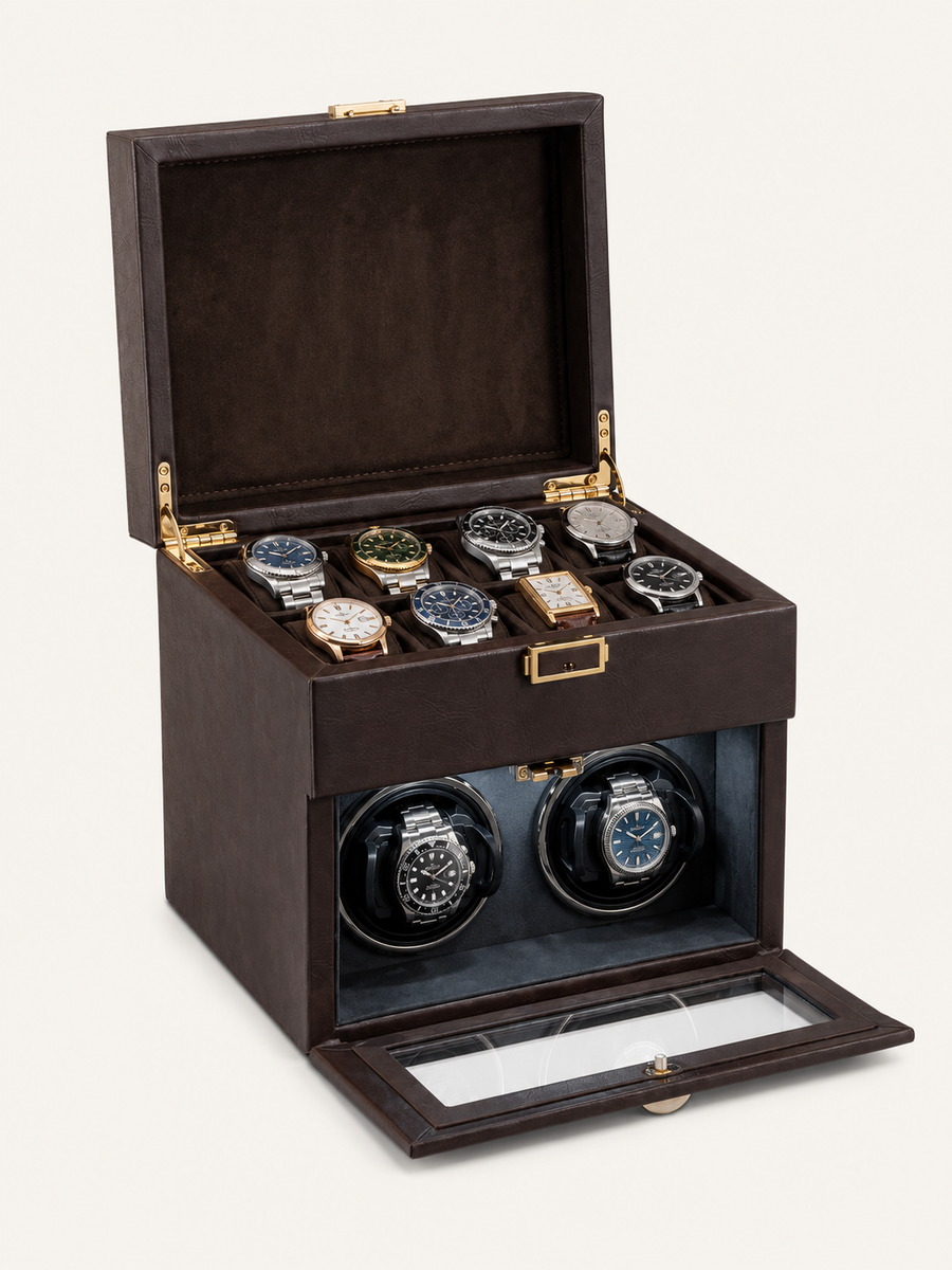 Remontoir 2 montres Uni, coffret de rangement — vue 1