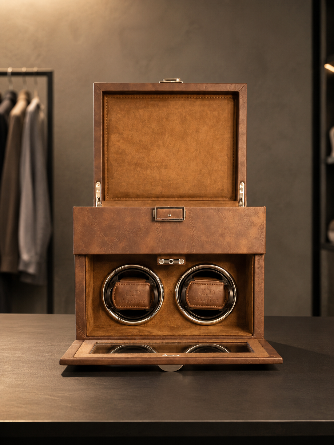Remontoir 2 montres Uni, coffret de rangement — vue 4