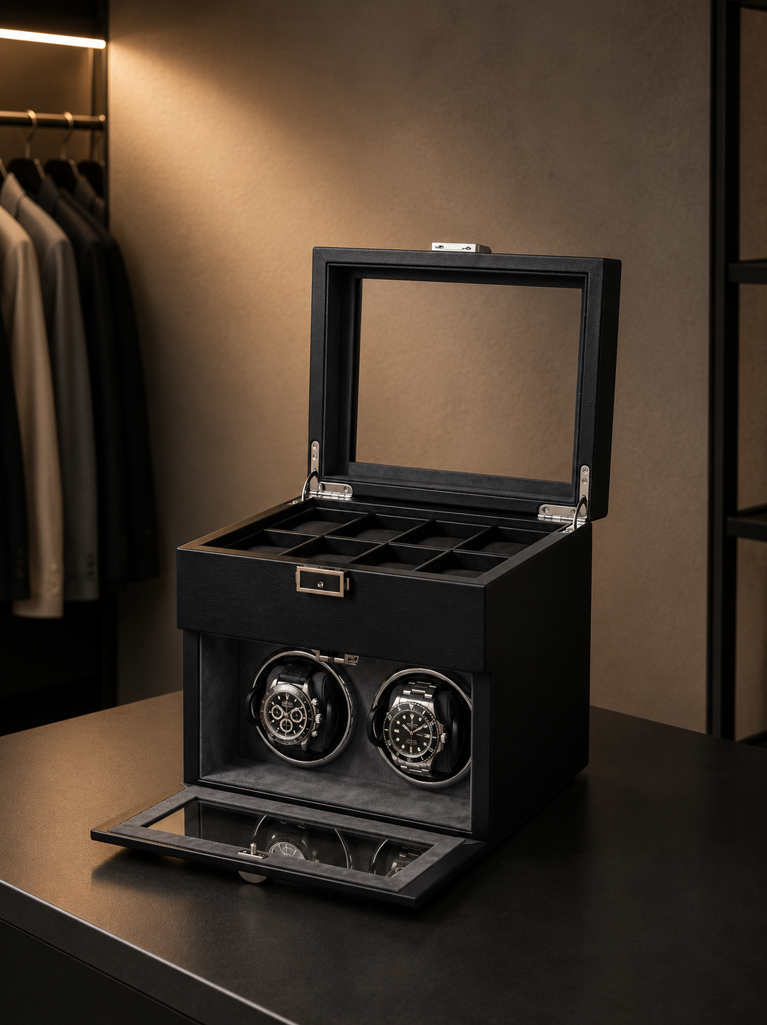 Remontoir 2 montres Uni, coffret de rangement — vue 6