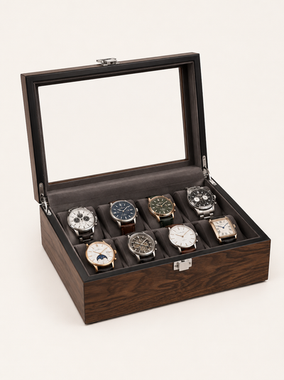 ISOCHRONIE · Boîte à montres · 8 montres · Chêne