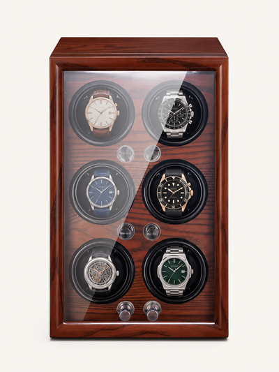 ISOCHRONIE · Remontoir · 6 montres · Chêne massif