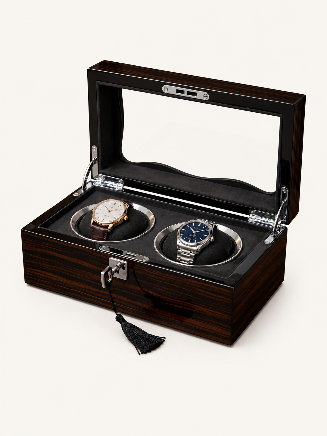 Boîte à montres 2 montres Noyer — vue 1