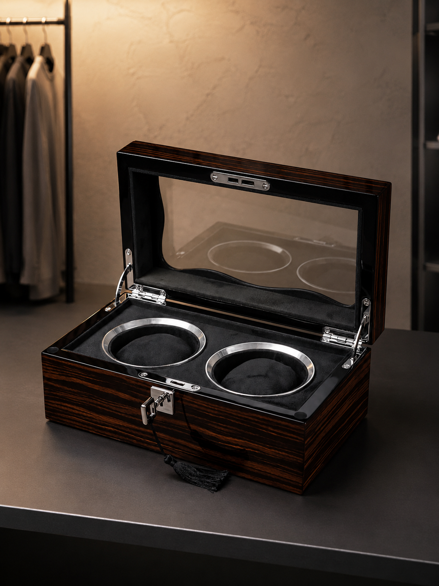 Boîte à montres 2 montres Noyer — vue 3