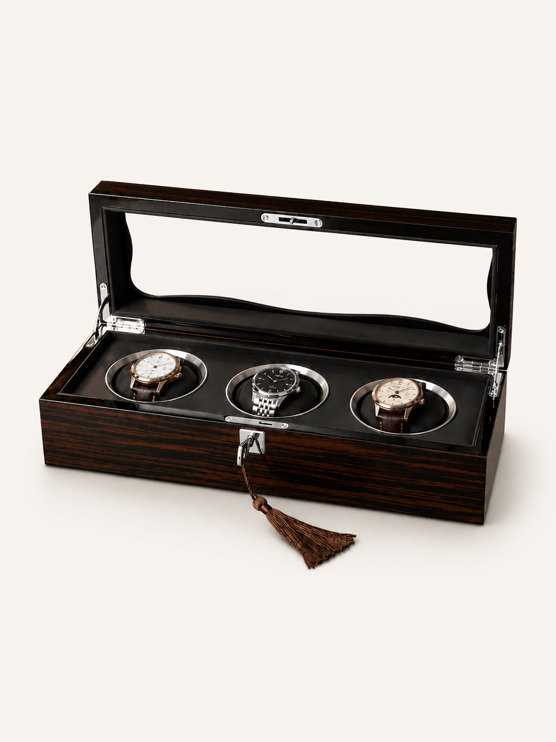 Boîte à montres 3 montres Noyer — vue 1