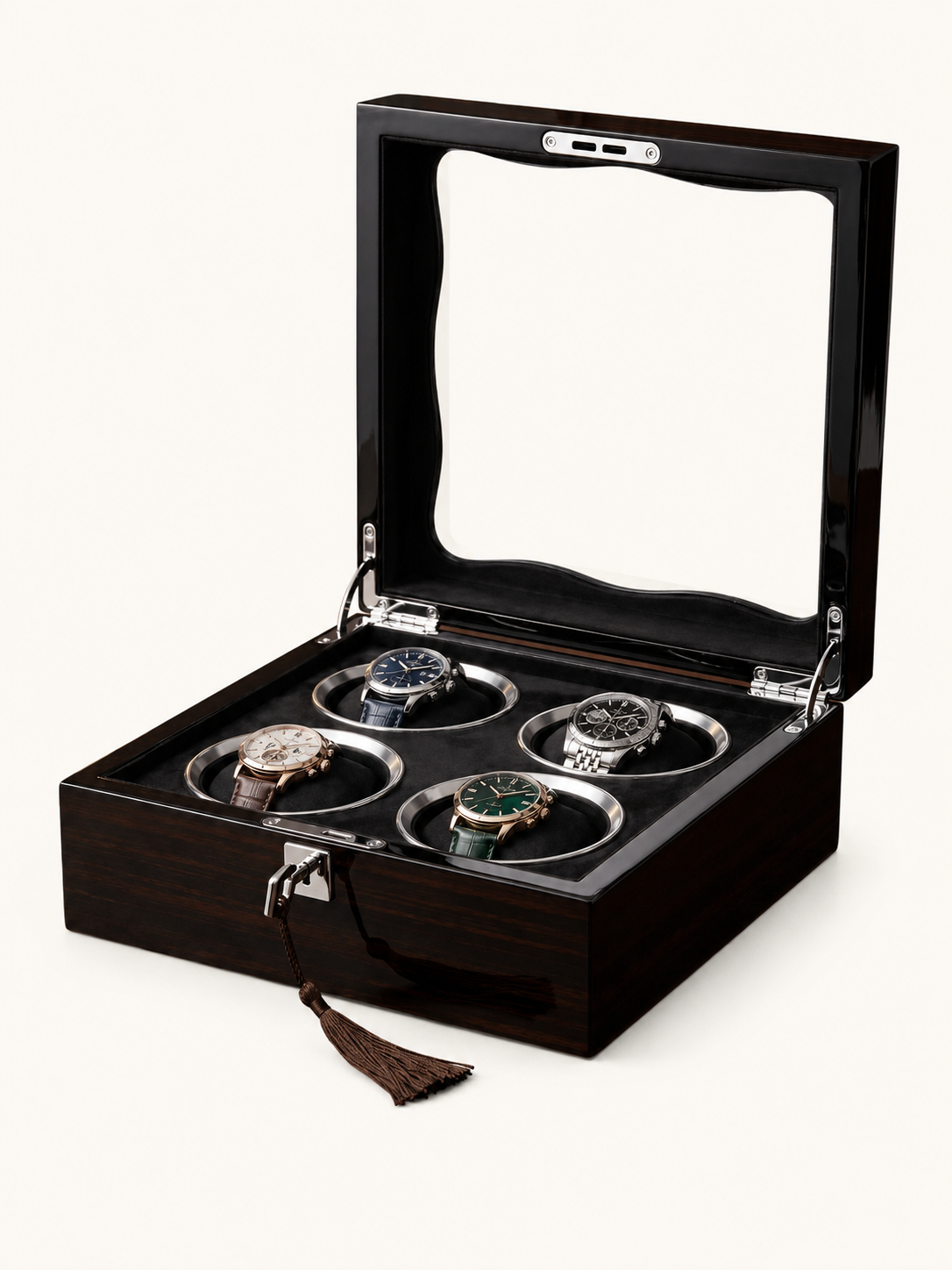 Boîte à montres 4 montres Noyer — vue 1