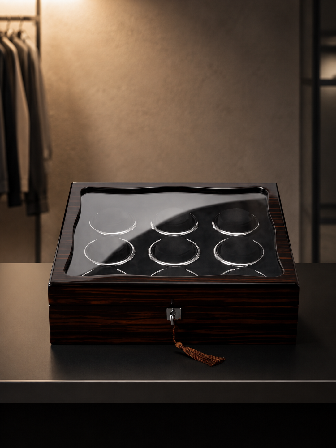 Boîte à montres 9 montres Noyer — vue 4
