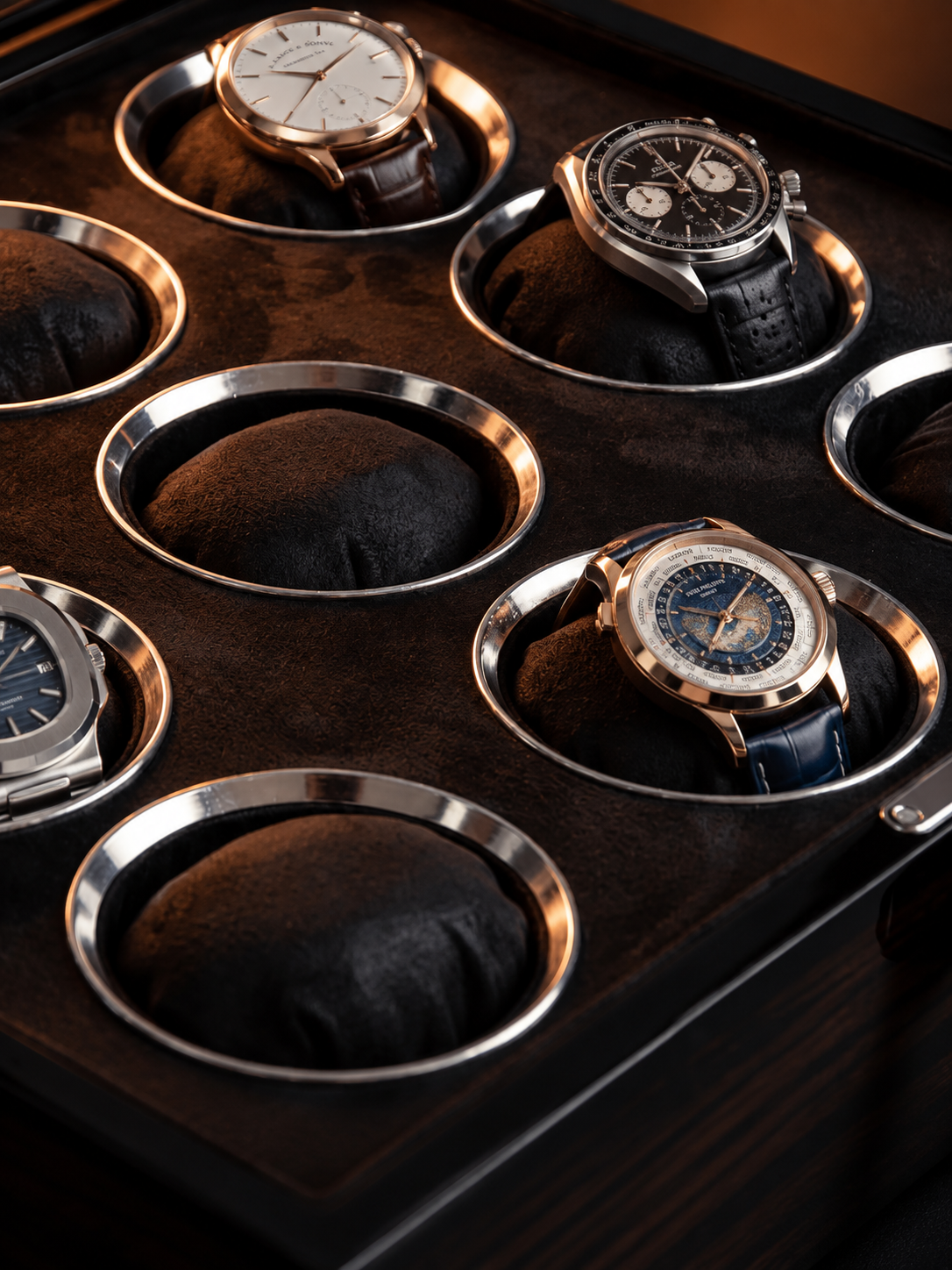 Boîte à montres 9 montres Noyer — vue 5