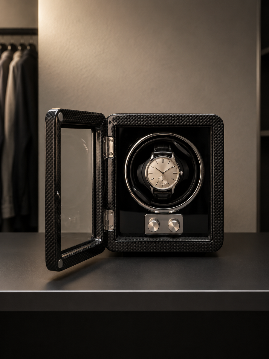 Remontoir 1 montre Bois laqué noir — vue 3