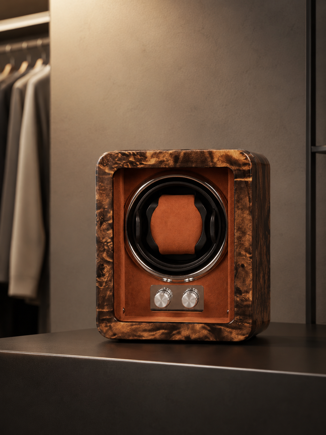 Remontoir 1 montre Bois laqué noir — vue 8