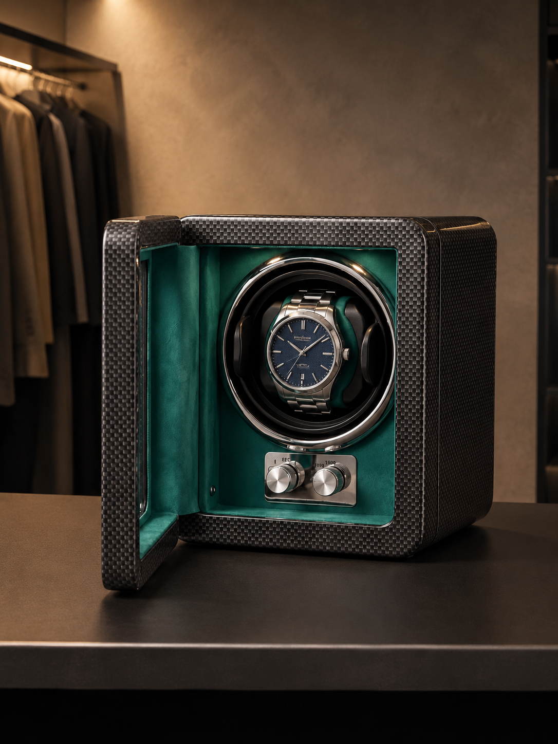 Remontoir 1 montre Bois laqué noir — vue 12