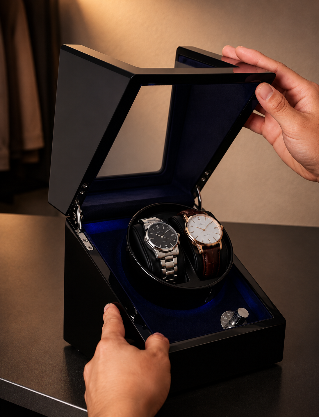 Remontoir 2 montres Laqué — vue 6
