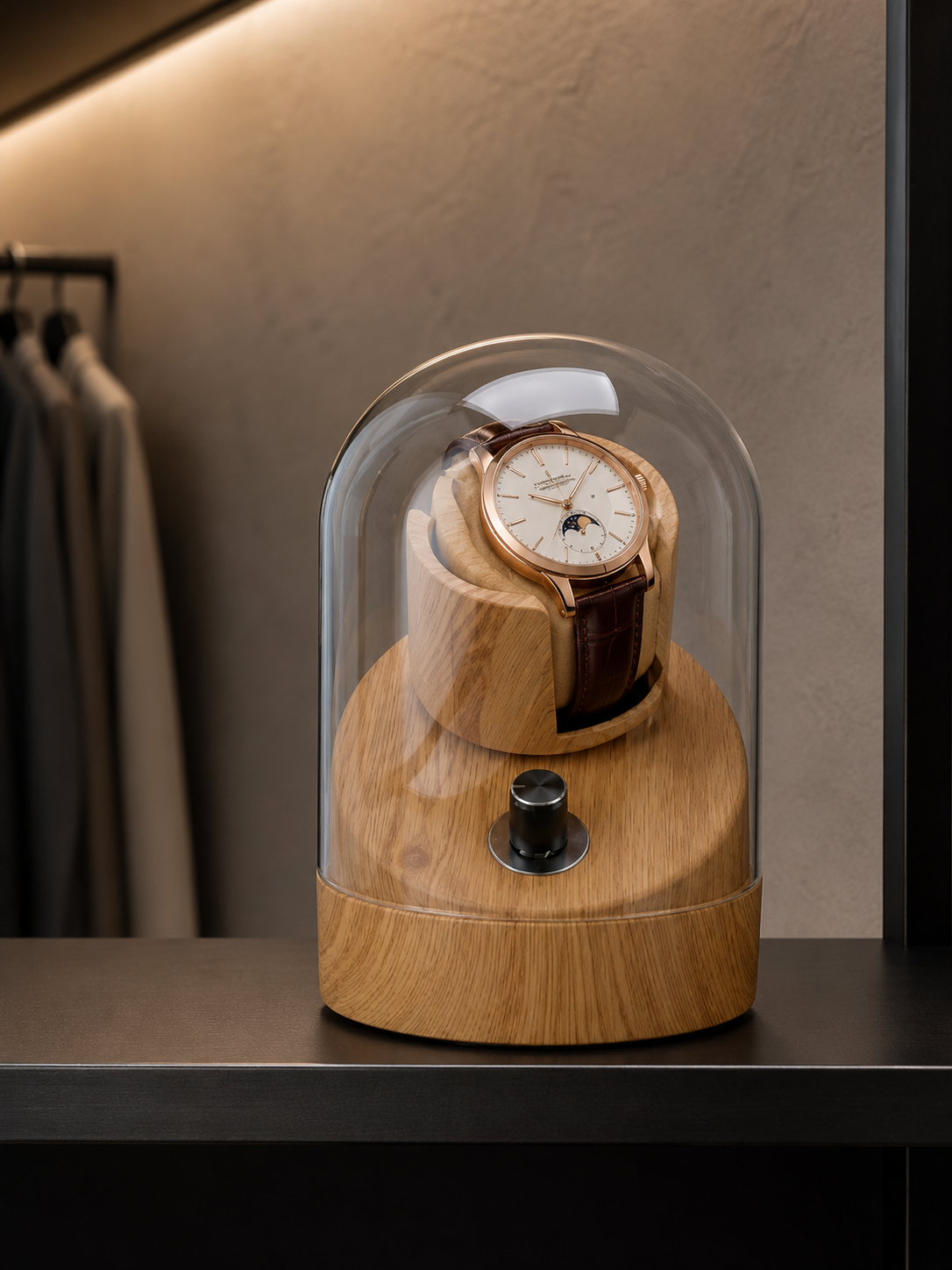 Remontoir 1 montre Bois et verre — vue 2