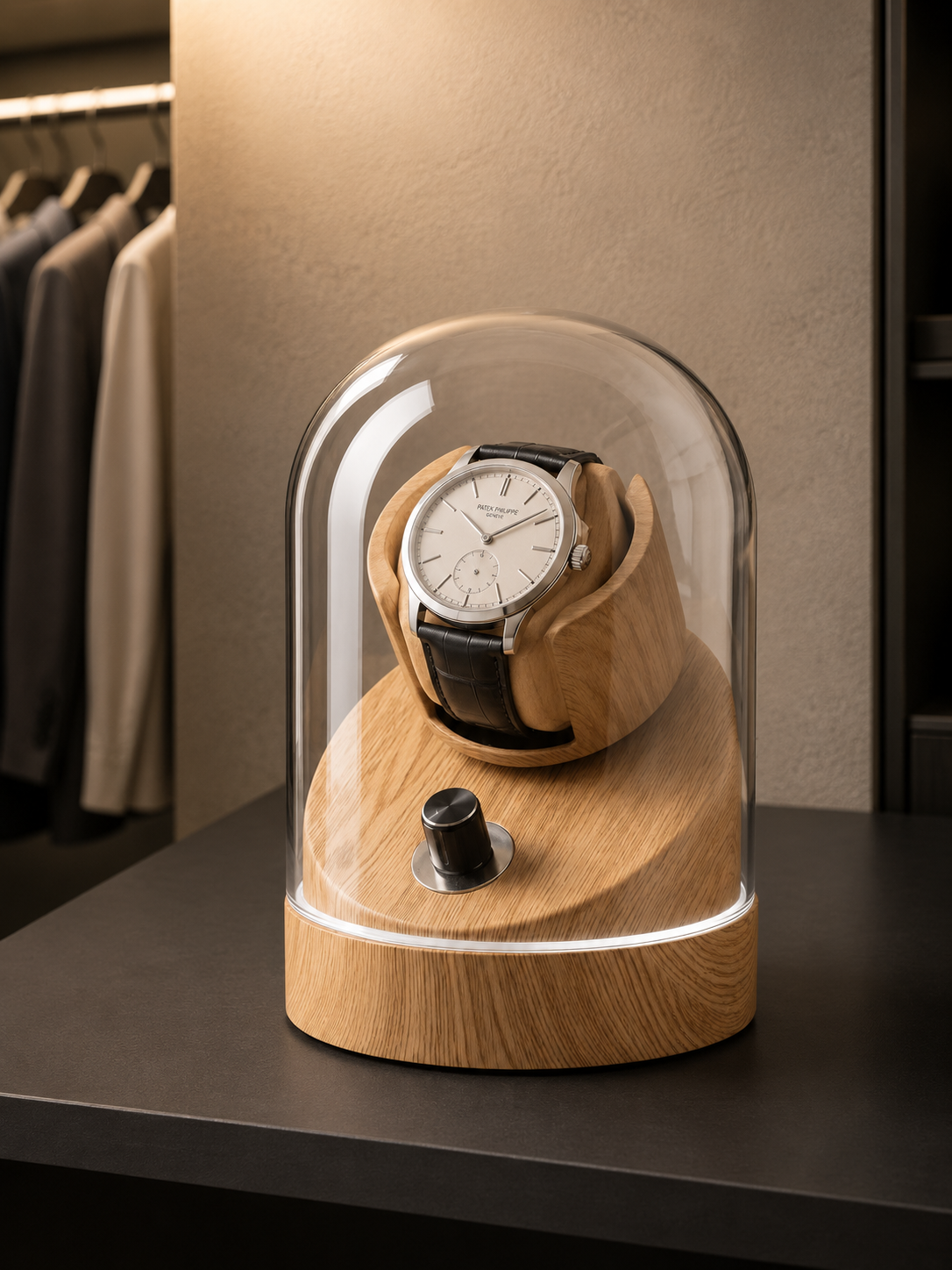 Remontoir 1 montre Bois et verre — vue 4