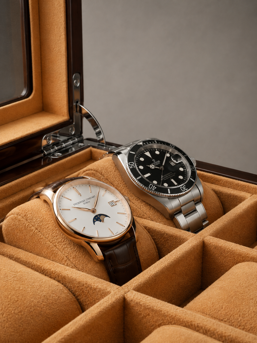 Boîte à montres 12 montres Laqué brun — vue 5