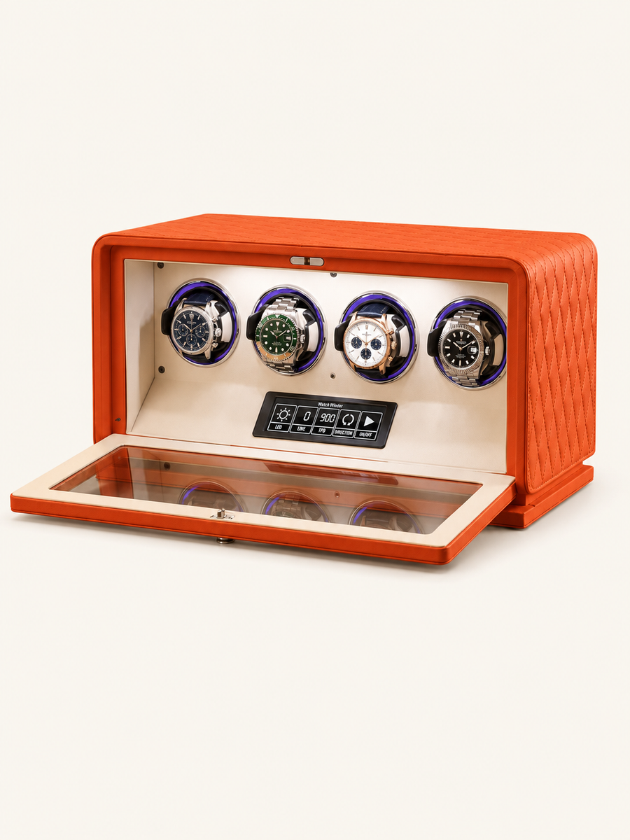 Remontoir 4 montres Cuir surpiqué — vue 3